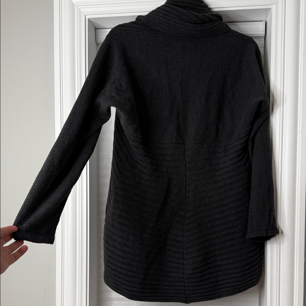 Alfani Grey Ribbed Cardigan - Picture 4 of 6